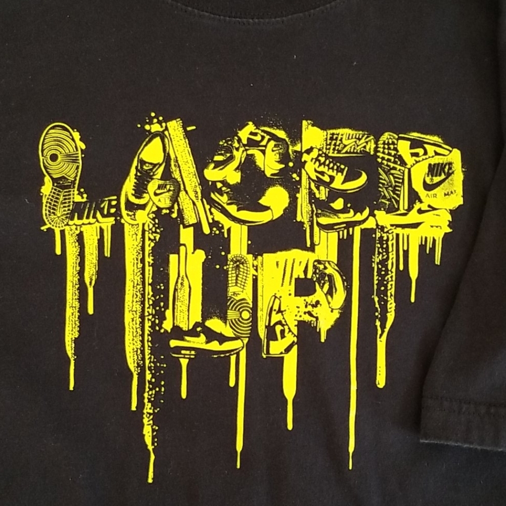 Nike Laced Up Shirt Mens Large sneaker airs